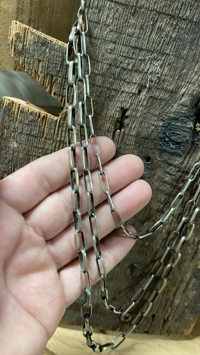 Paper Clip Chains Kershner Custom Silver