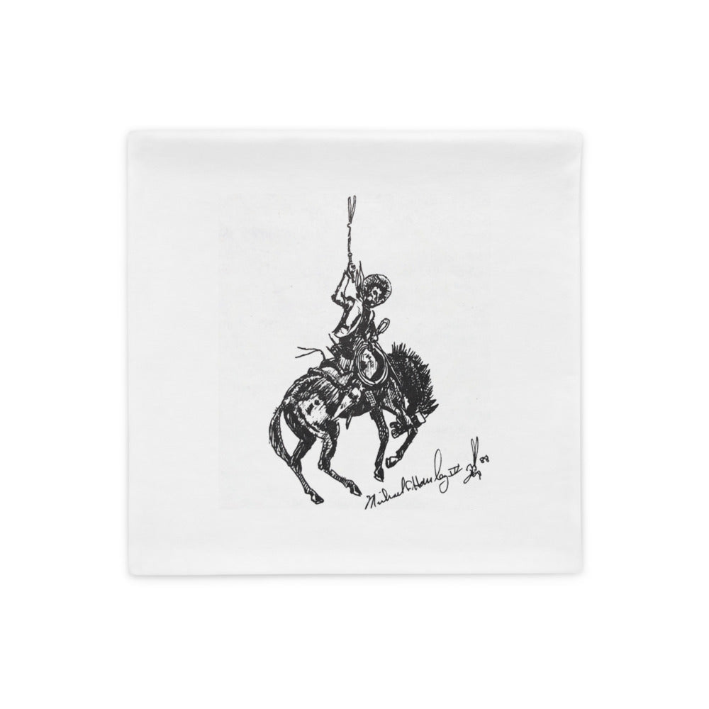 Cowboy Horse Square 18x18 Pillow