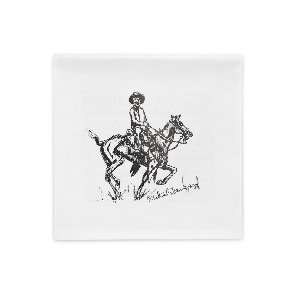 Cowboy Horse Square 18x18 Pillow