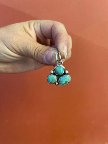 Margo-Three Stone Cluster Necklace