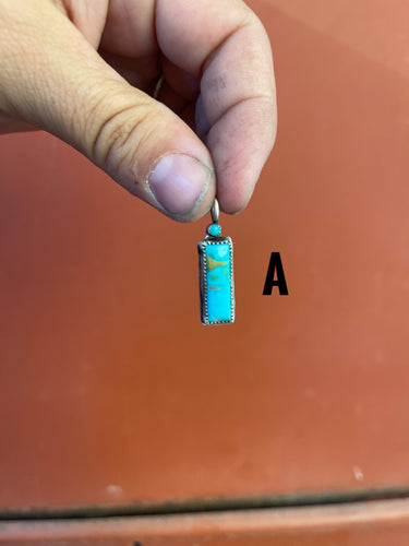 Brady-Turquoise Bar Necklace