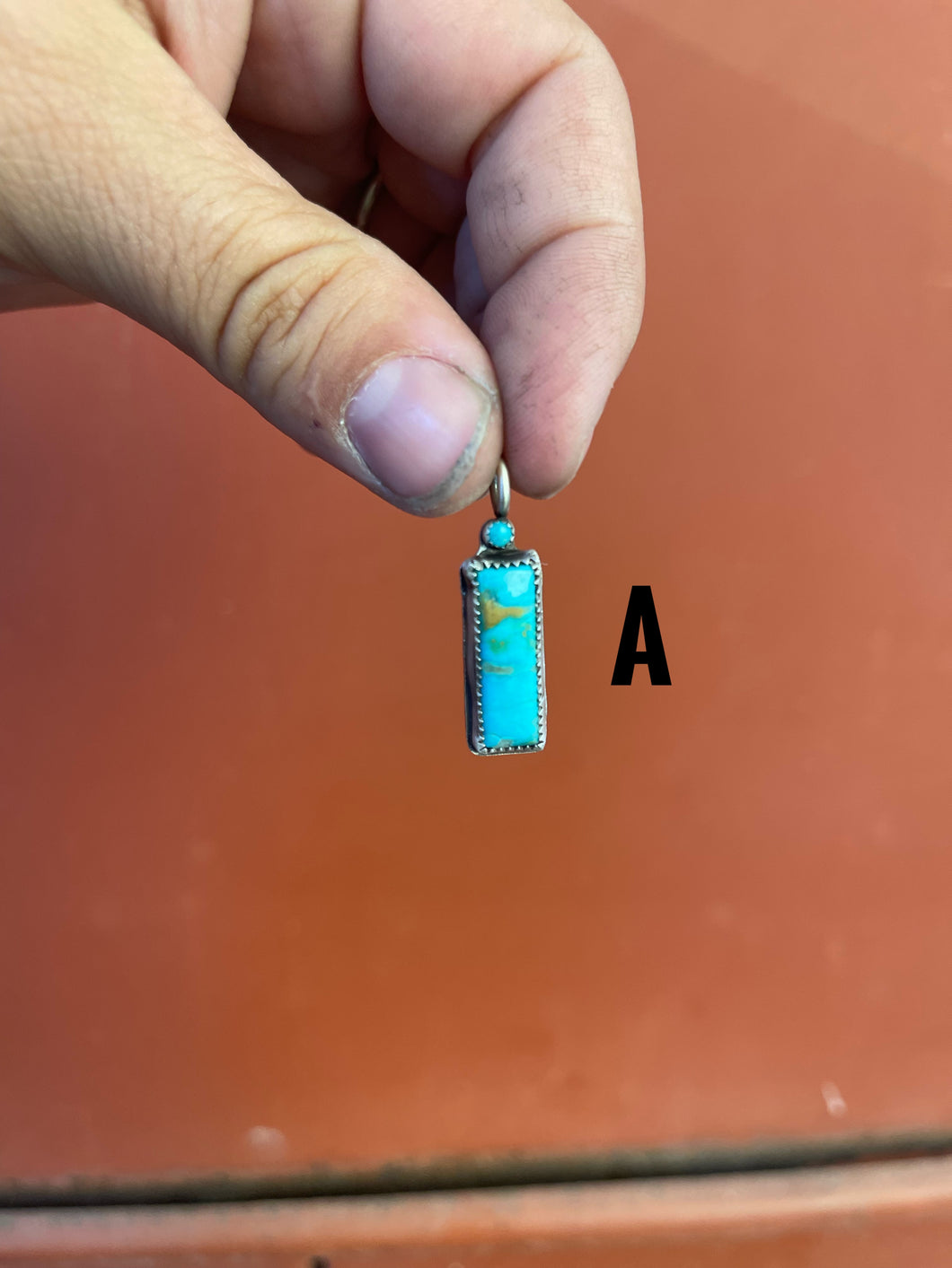 Brady-Turquoise Bar Necklace