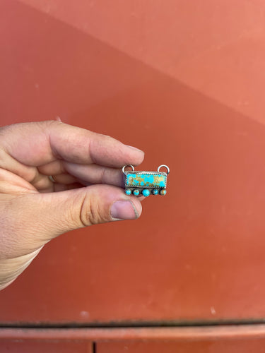 Emma-Turquoise Bar Necklace