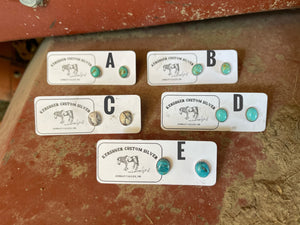 8x10mm stud earrings