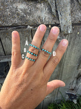 Turquoise Stacker Rings-3mm