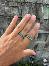 Kingman Turquoise Stacker Rings-4mm
