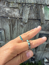 Kingman Turquoise Stacker Rings-4mm