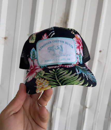 Aloha from Owyhee KCS Hat-Black w/ Teal Logo