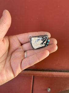 Bronte-White Buffalo & Turquoise Necklace