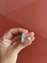 Davis-Square Royston Ring with Engraved Band Size 8
