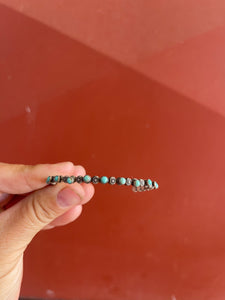 Brittany-Turquoise Floral Studded Bracelet