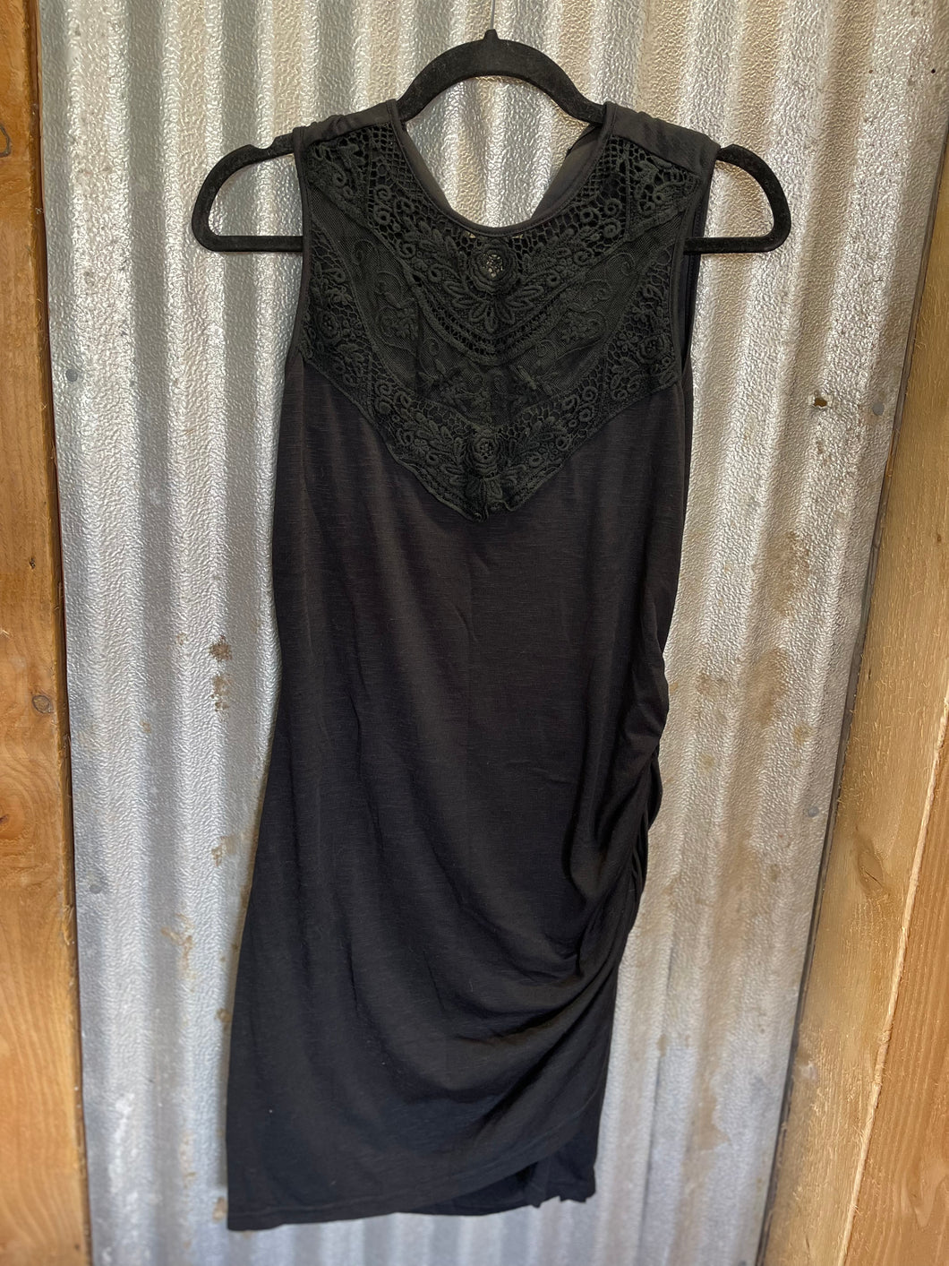 SMALL: Black Bodycon Dress