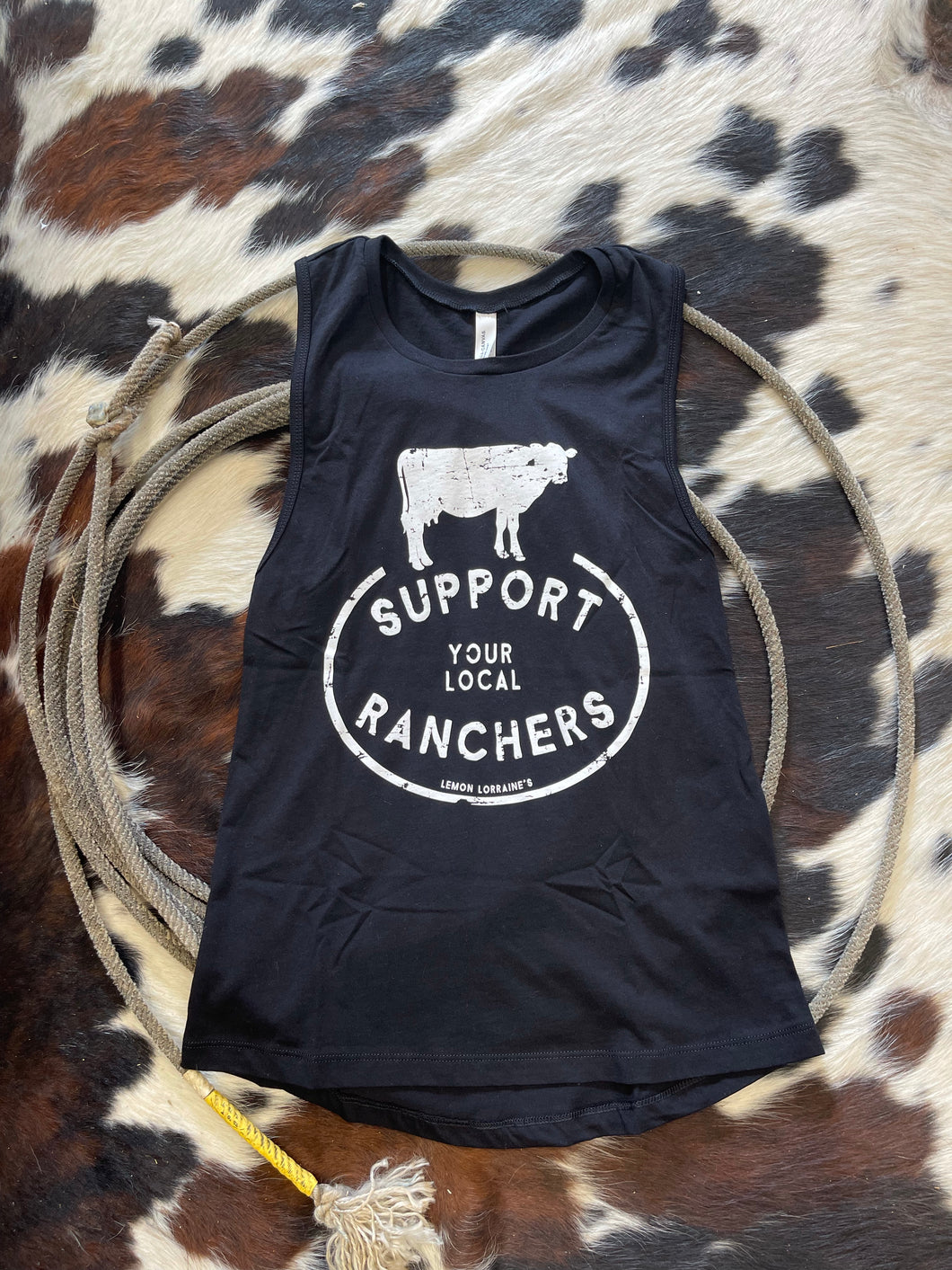 Support Local Ranchers-Black Tank